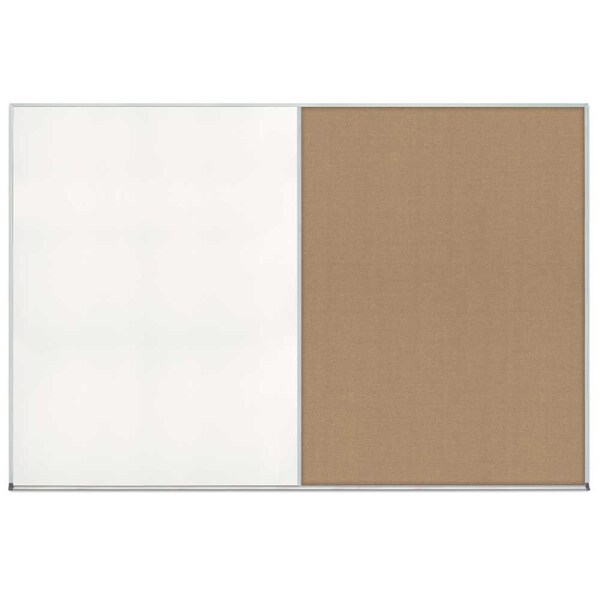 Enclosed Corkboard, 1 Door, 18"x24", 4" Fra, UV3407-BRONZE-BUFF